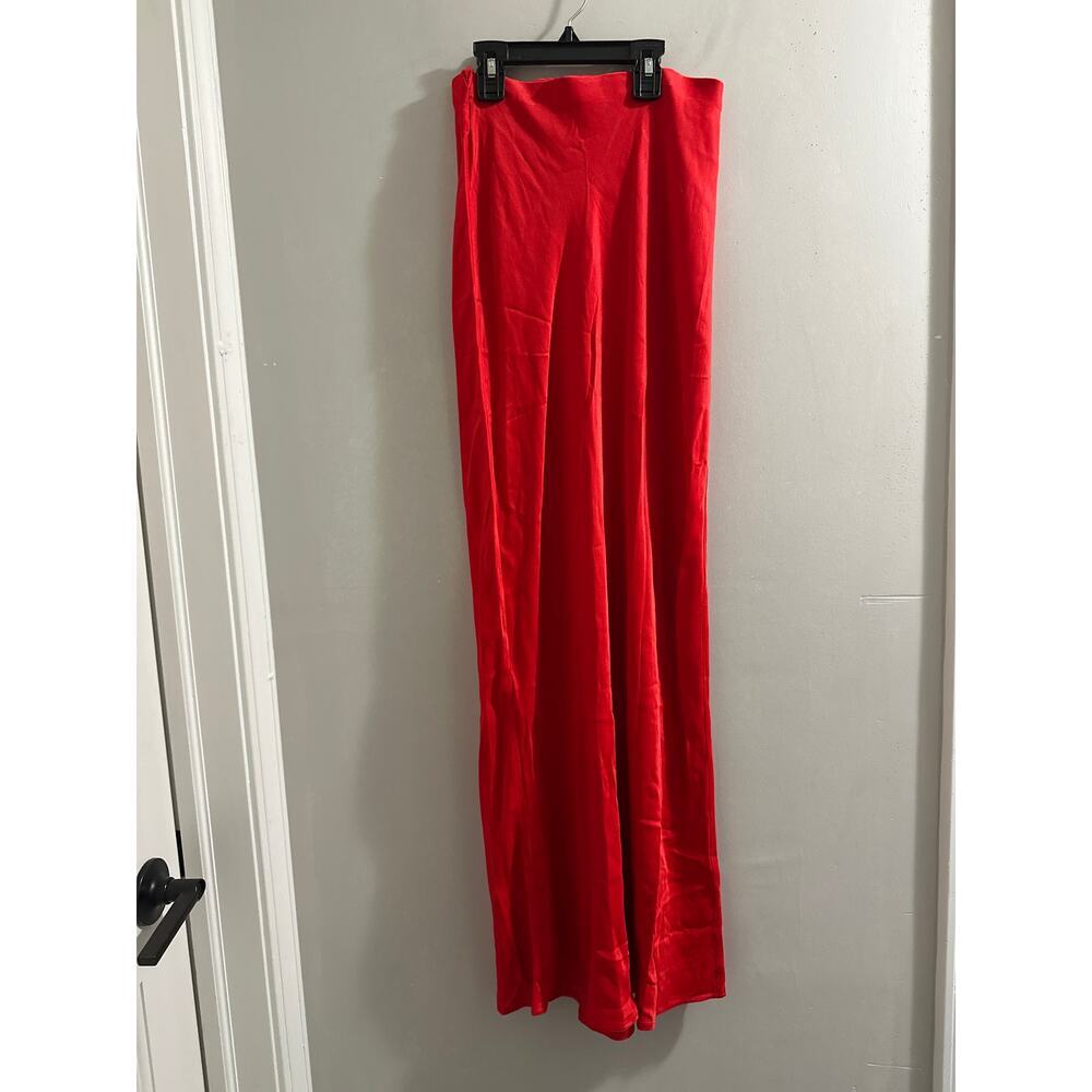 Anthropologie The Tilda Maxi Slip‎ Skirt in Red size XXS - Picture 2 of 8